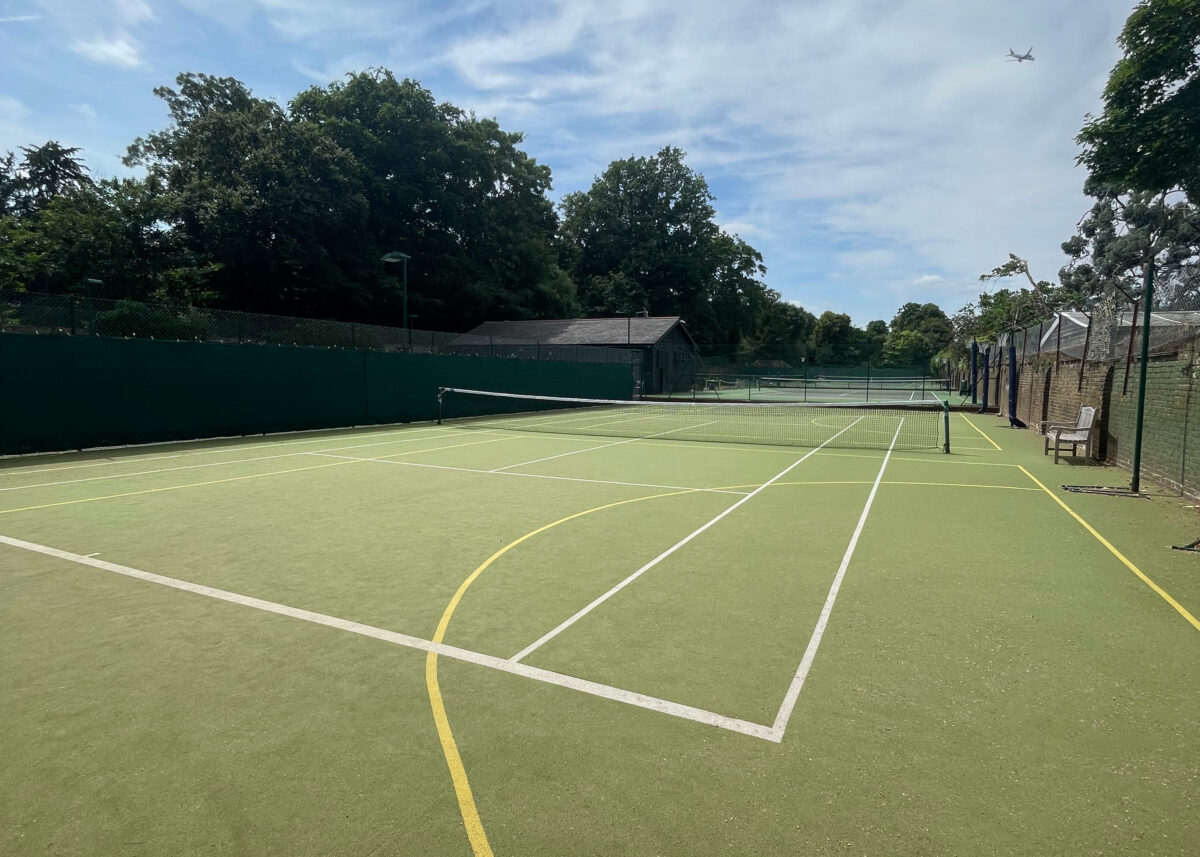 Carpet Tennis Court at Chiswick